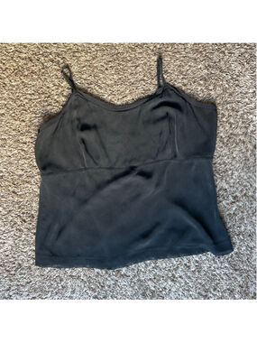 Women's Eileen Fisher 100% Silk Camisole Black Size 1X